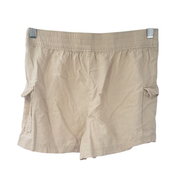 WONDER NATION Tan Linen Blend Shorts Girls Size Extra Large XL (14 - 16) - Picture 2 of 5